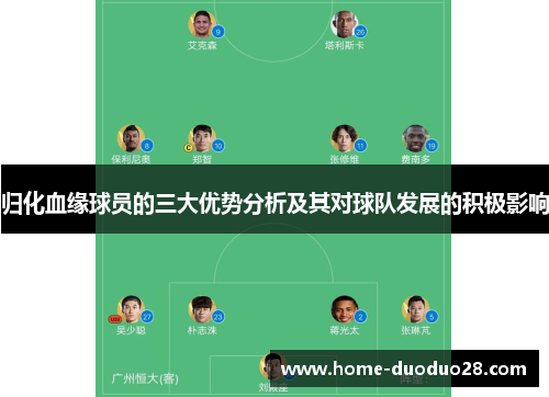 归化血缘球员的三大优势分析及其对球队发展的积极影响