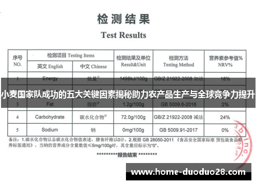 小麦国家队成功的五大关键因素揭秘助力农产品生产与全球竞争力提升