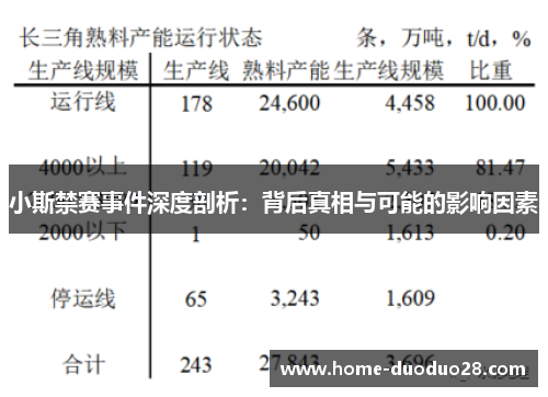 小斯禁赛事件深度剖析：背后真相与可能的影响因素